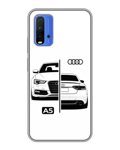 Чохол для Xiaomi Redmi 9T з картинкою «Audi — контрастний дизайн»
