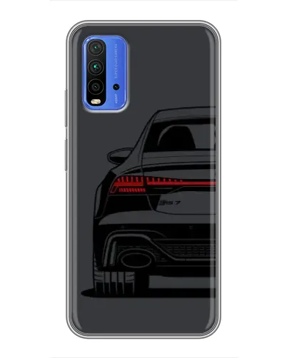 Чохол для Xiaomi Redmi 9T з картинкою «Задня частина Audi — арт»