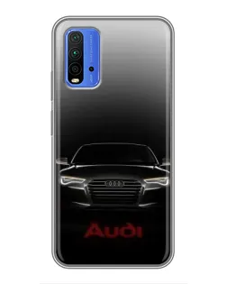 Чохол для Xiaomi Redmi 9T з картинкою «Audi — градієнтний контур»