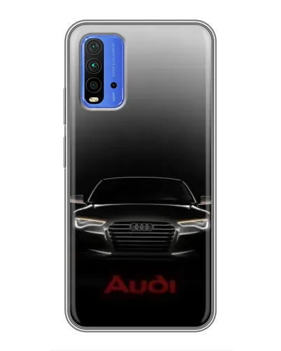 Чохол для Xiaomi Redmi 9T з картинкою «Audi — градієнтний контур»