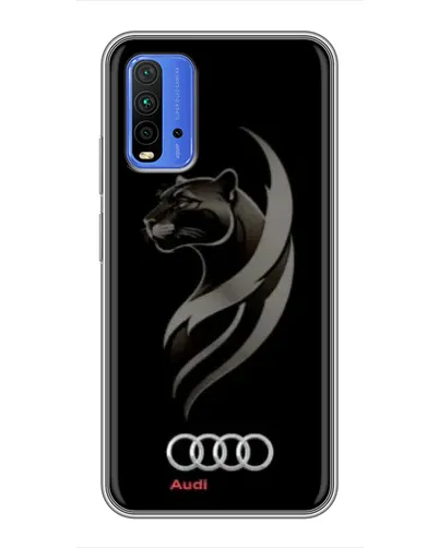 Чохол для Xiaomi Redmi 9T з картинкою «Графіка — пантера та Audi»