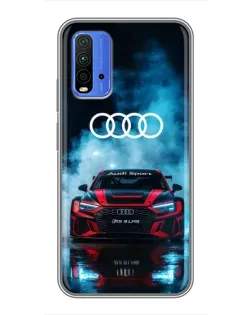Чохол для Xiaomi Redmi 9T з картинкою «Audi Sport — неон»