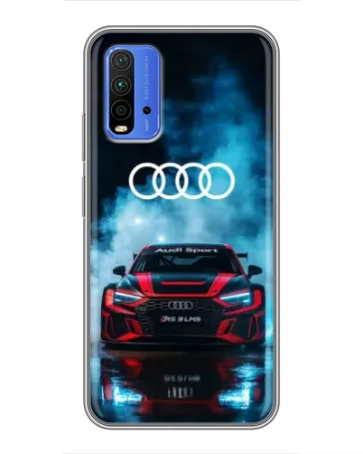 Чохол для Xiaomi Redmi 9T з картинкою «Audi Sport — неон»