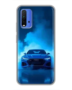 Чохол для Xiaomi Redmi 9T з картинкою «Audi — блакитна енергія»