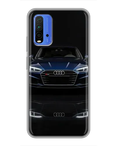 Чохол для Xiaomi Redmi 9T з картинкою «Audi — нічне відображення»