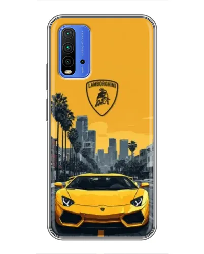 Чохол для Xiaomi Redmi 9T з картинкою «Жовтий Lamborghini місто» Чохол для Xiaomi Redmi 9T з картинкою «Жовтий Lamborghini місто»
