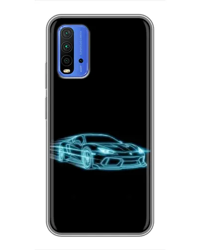 Чохол для Xiaomi Redmi 9T з картинкою «Неоновий контур Lamborghini» Чохол для Xiaomi Redmi 9T з картинкою «Неоновий контур Lamborghini»
