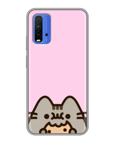 Чохол для Xiaomi Redmi 9T з картинкою «Pusheen та печиво»