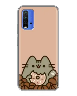 Чохол для Xiaomi Redmi 9T з картинкою «Кавовий Пушин»