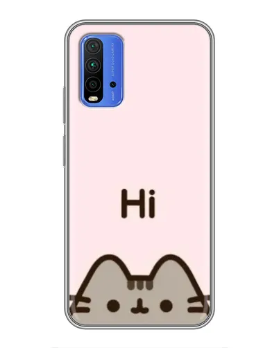 Чохол для Xiaomi Redmi 9T з картинкою «Пушин каже Hi»