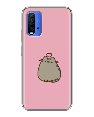 Чохол для Xiaomi Redmi 9T з картинкою «Pusheen серце»
