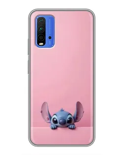 Чехол для Xiaomi Redmi 9T с картинкой «Stitch выглядывает»