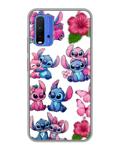 Чехол для Xiaomi Redmi 9T с картинкой «Стикеры Stitch и Angel» Чехол для Xiaomi Redmi 9T с картинкой «Стикеры Stitch и Angel»
