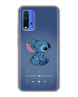 Чехол для Xiaomi Redmi 9T с картинкой «Музыкальный Stitch»