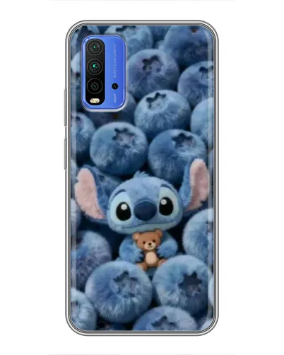 Чехол для Xiaomi Redmi 9T с картинкой «Стич и голубика» Чехол для Xiaomi Redmi 9T с картинкой «Стич и голубика»