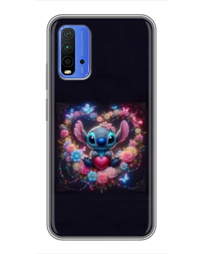 Чехол для Xiaomi Redmi 9T с картинкой «Stitch в цветах» Чехол для Xiaomi Redmi 9T с картинкой «Stitch в цветах»