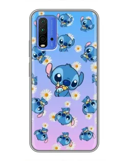 Чехол для Xiaomi Redmi 9T с картинкой «Паттерн со Стичем»