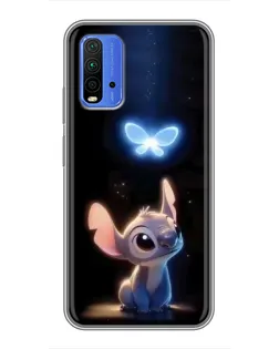 Чехол для Xiaomi Redmi 9T с картинкой «Сияющий Стич»