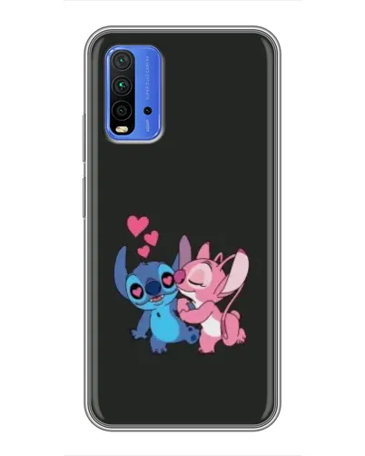 Чехол для Xiaomi Redmi 9T с картинкой «Анжел целует Стича» Чехол для Xiaomi Redmi 9T с картинкой «Анжел целует Стича»
