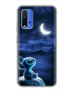 Чехол для Xiaomi Redmi 9T с картинкой «Лунная ночь Стича»