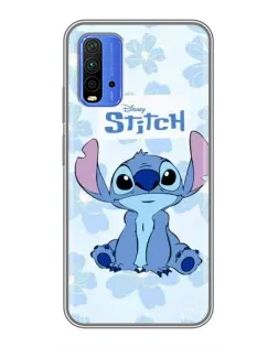 Чехол для Xiaomi Redmi 9T с картинкой «Stitch среди цветов»