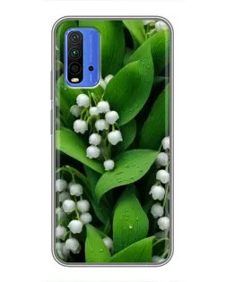 Чехол для Xiaomi Redmi 9T с картинкой «Ландыши в зелени»