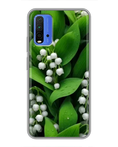 Чехол для Xiaomi Redmi 9T с картинкой «Ландыши в зелени»