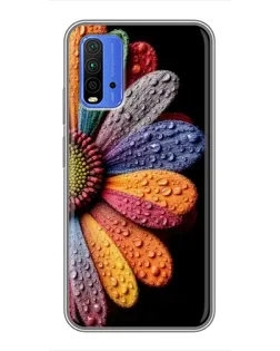 Чехол для Xiaomi Redmi 9T с картинкой «Радужный цветок»