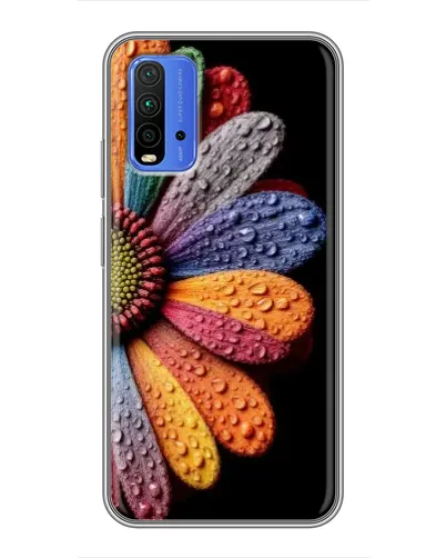 Чехол для Xiaomi Redmi 9T с картинкой «Радужный цветок»