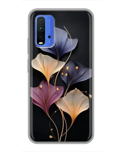 Чехол для Xiaomi Redmi 9T с картинкой «Лиловые цветы грации»