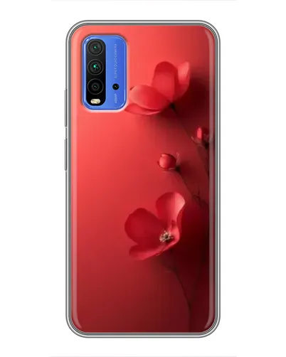 Чехол для Xiaomi Redmi 9T с картинкой «Маковые соцветия»