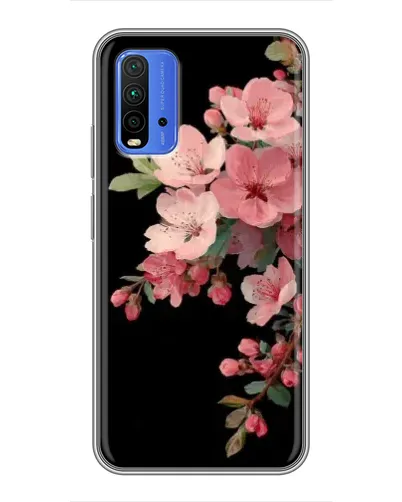 Чехол для Xiaomi Redmi 9T с картинкой «Розовая ветка сакуры»