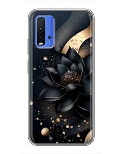 Чехол для Xiaomi Redmi 9T с картинкой «Черный лотос»