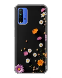 Чехол для Xiaomi Redmi 9T с картинкой «Цветочная композиция»