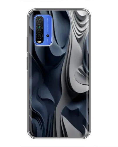 Чохол для Xiaomi Redmi 9T з картинкою «Об'ємні сині складки» Чохол для Xiaomi Redmi 9T з картинкою «Об'ємні сині складки»