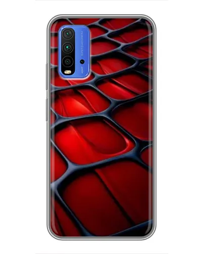 Чохол для Xiaomi Redmi 9T з картинкою «Червона глянцева сітка» Чохол для Xiaomi Redmi 9T з картинкою «Червона глянцева сітка»