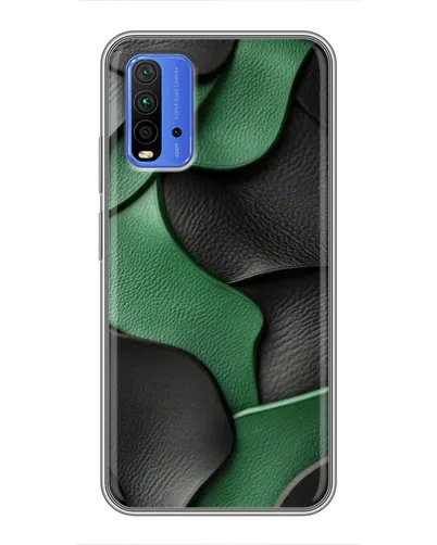 Чохол для Xiaomi Redmi 9T з картинкою «Зелені шкіряні хвилі» Чохол для Xiaomi Redmi 9T з картинкою «Зелені шкіряні хвилі»
