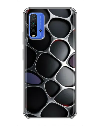 Чохол для Xiaomi Redmi 9T з картинкою «Об'ємна темна решітка» Чохол для Xiaomi Redmi 9T з картинкою «Об'ємна темна решітка»