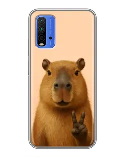 Чохол для Xiaomi Redmi 9T з картинкою «Капібара вікторія»