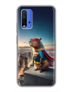 Чохол для Xiaomi Redmi 9T з картинкою «Капі-мен супергерой»