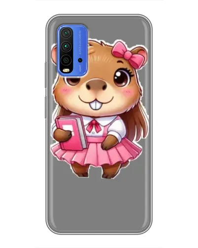 Чохол для Xiaomi Redmi 9T з картинкою «Дівчинка капібара» Чохол для Xiaomi Redmi 9T з картинкою «Дівчинка капібара»