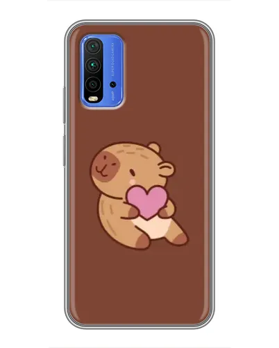 Чохол для Xiaomi Redmi 9T з картинкою «Капібара з серцем» Чохол для Xiaomi Redmi 9T з картинкою «Капібара з серцем»