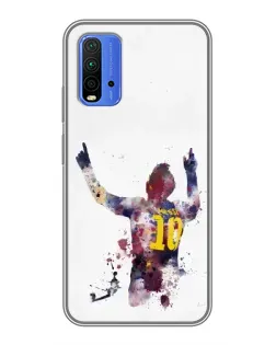 Чохол для Xiaomi Redmi 9T з картинкою «Messi Barca»