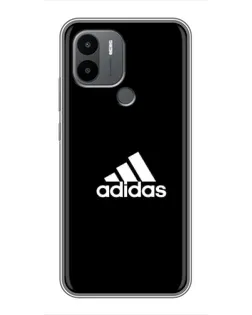 Чехол для Xiaomi Redmi A1 Plus с картинкой «Черная классика Adidas»