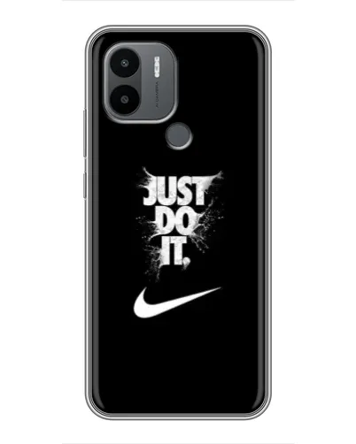 Чехол для Xiaomi Redmi A1 Plus с картинкой «Текстовый принт Nike»