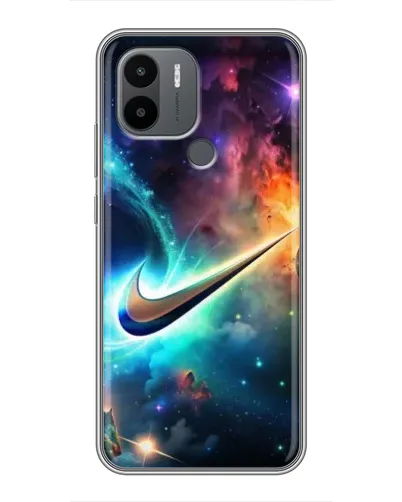 Чехол для Xiaomi Redmi A1 Plus с картинкой «Космический Nike Swoosh»