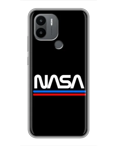 Чехол для Xiaomi Redmi A1 Plus с картинкой «NASA — классика Red Blue»