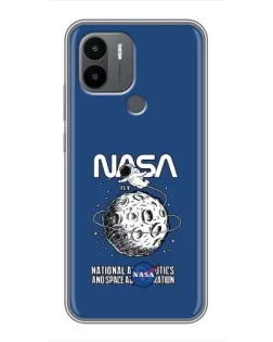 Чехол для Xiaomi Redmi A1 Plus с картинкой «NASA — лунная миссия»