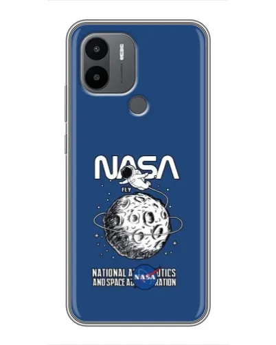 Чехол для Xiaomi Redmi A1 Plus с картинкой «NASA — лунная миссия»