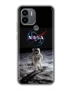 Чехол для Xiaomi Redmi A1 Plus с картинкой «Астронавт на Луне»